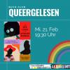 Infobild zu Literaturtreff "Queergelesen" mit Buchcover